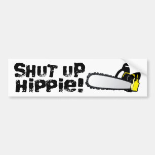 Pegatina Para Coche ¡Enciierre al Hippie!