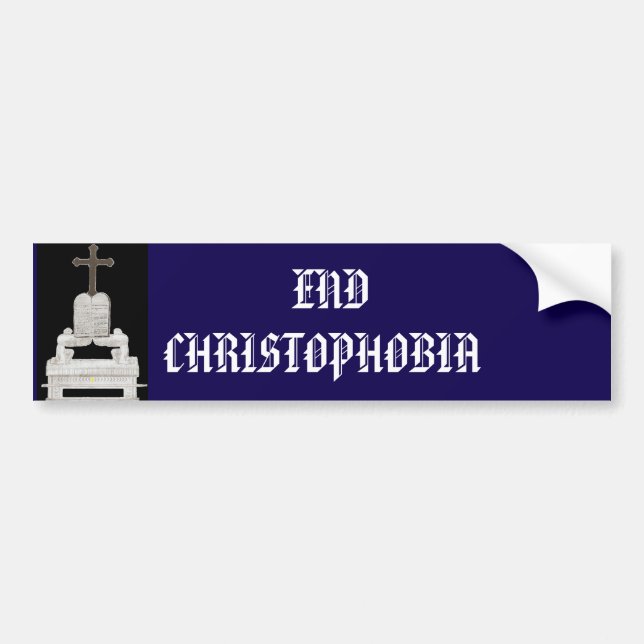 PEGATINA PARA COCHE END CHRISTOPHOBIA (Frente)