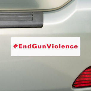 Pegatina Para Coche #EndGunViolence Acabar con la violencia de las arm