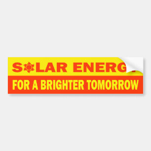 Pegatina Para Coche Energía solar para un más brillante mañana