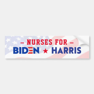 PEGATINA PARA COCHE ENFERMERAS DE JOE BIDEN Y KAMALA HARRIS 2020