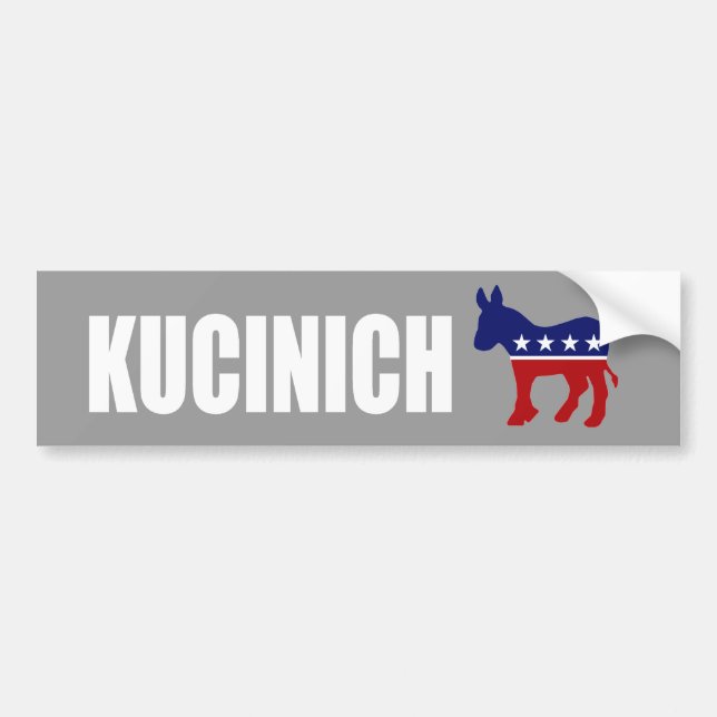 Pegatina Para Coche Engranaje de la elección de DENNIS KUCINICH (Frente)