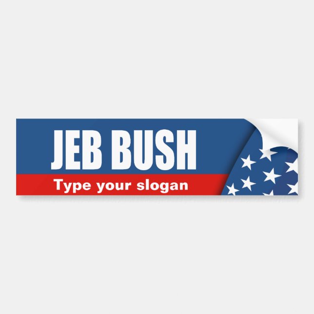 Pegatina Para Coche Engranaje de la elección de JEB BUSH (Frente)