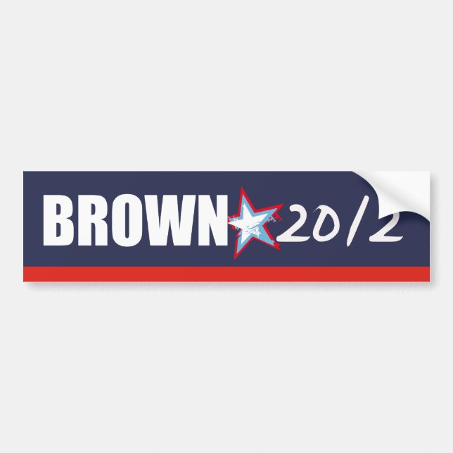 Pegatina Para Coche Engranaje de la elección de JERRY BROWN (Frente)