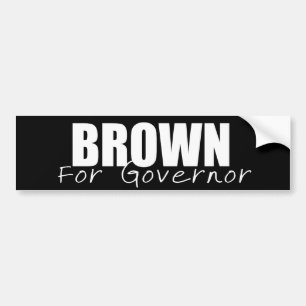 Pegatina Para Coche Engranaje de la elección de JERRY BROWN
