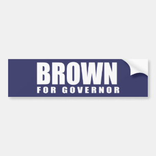 Pegatina Para Coche Engranaje de la elección de JERRY BROWN