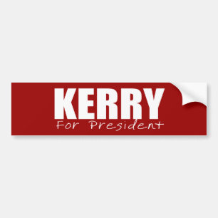Pegatina Para Coche Engranaje de la elección de JOHN KERRY