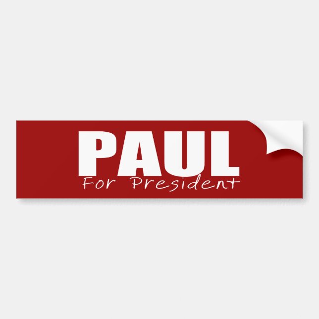 Pegatina Para Coche Engranaje de la elección de RON PAUL (Frente)