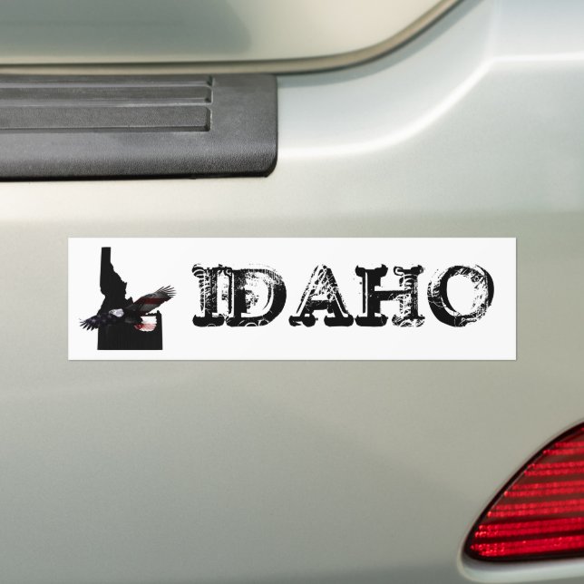 PEGATINA PARA COCHE ENORME PATRIOTA EAGLE IDAHO (en coche)