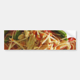 Pegatina Para Coche Ensalada de Papaya picante [Som Tam] ... Comida la
