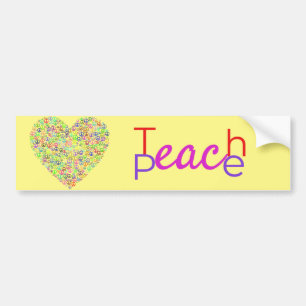 Pegatina Para Coche Enseñar corazón de paz Thunder_Cove