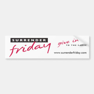 Pegatina Para Coche Entrega viernes Bumpersticker