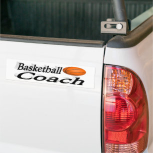 Pegatina Para Coche Entrenador de baloncesto