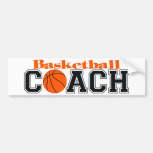 Pegatina Para Coche Entrenador de baloncesto