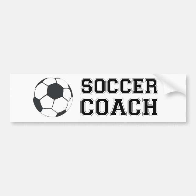 Pegatina Para Coche Entrenador de fútbol (Frente)