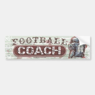 Pegatina Para Coche Entrenador de fútbol Bumpersticker