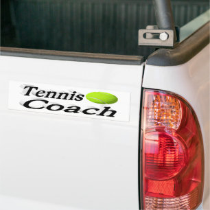 Pegatina Para Coche Entrenador de tenis