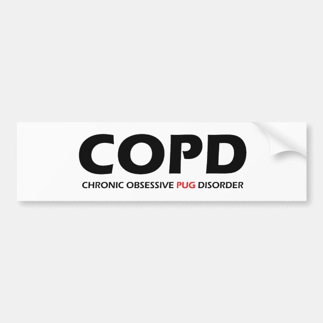 Pegatina Para Coche EPOC - Trastorno obsesivo crónico por picadura (Frente)
