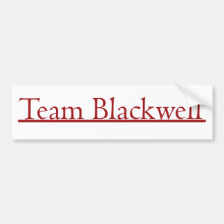 Pegatina Para Coche Equipo Blackwell