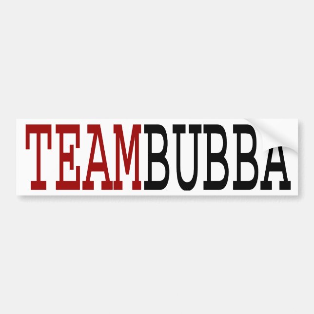 Pegatina Para Coche Equipo Bubba (Frente)
