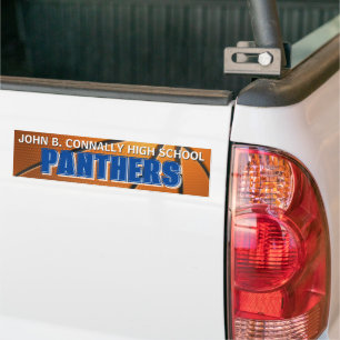 Pegatina Para Coche Equipo de Baloncesto Azul Personalizado Escuela Se