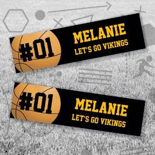 Pegatina Para Coche Equipo de baloncesto Black Gold