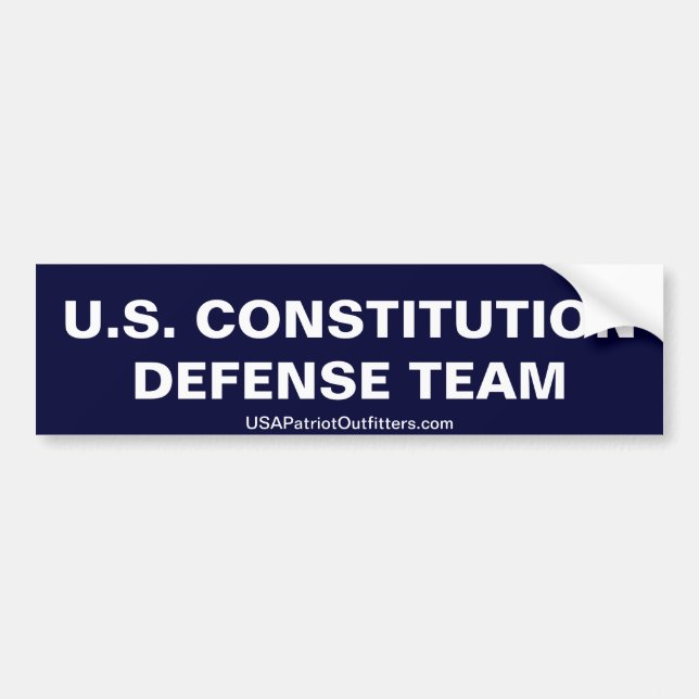 PEGATINA PARA COCHE EQUIPO DE DEFENSA DE LA CONSTITUCIÓN DE LOS (Frente)