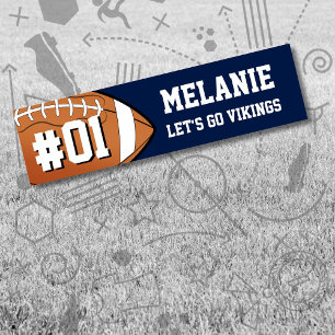 Pegatina Para Coche Equipo de fútbol blanco de la Marina