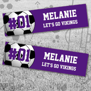 Pegatina Para Coche Equipo de fútbol blanco púrpura