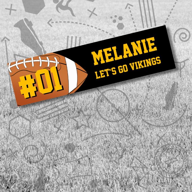 Pegatina Para Coche Equipo de fútbol de oro negro (Subido por el creador)