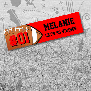 Pegatina Para Coche Equipo de Fútbol Negro Rojo