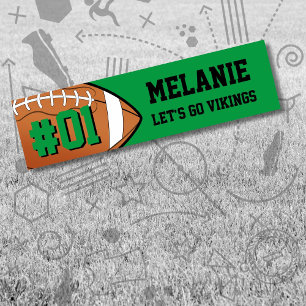 Pegatina Para Coche Equipo de Fútbol Negro Verde