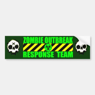 Pegatina Para Coche Equipo de la respuesta del brote del zombi