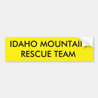 PEGATINA PARA COCHE EQUIPO DE RESCATE DE LA MONTAÑA DE IDAHO