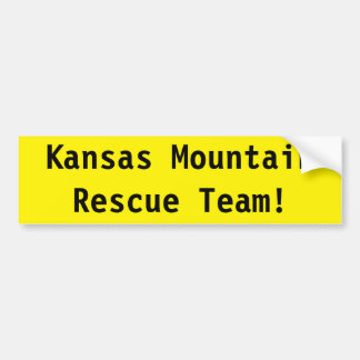 Pegatina Para Coche ¡Equipo de rescate de la montaña de Kansas!