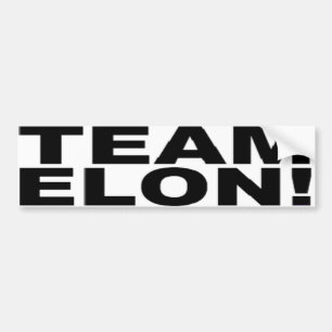 PEGATINA PARA COCHE ¡EQUIPO ELON!