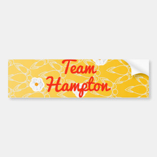 Pegatina Para Coche Equipo Hampton