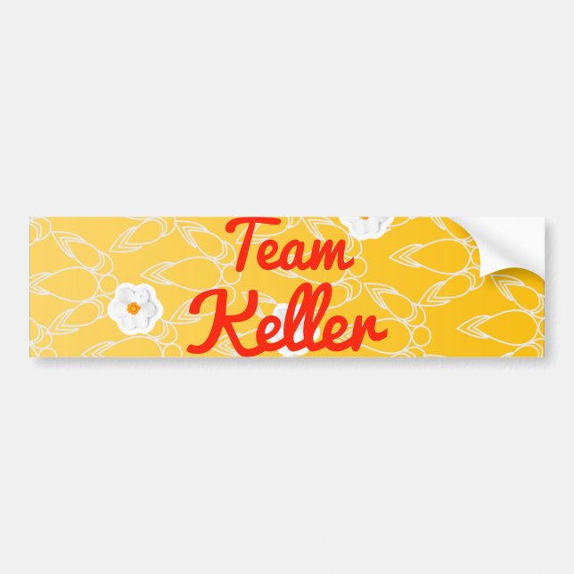 Pegatina Para Coche Equipo Keller (Frente)