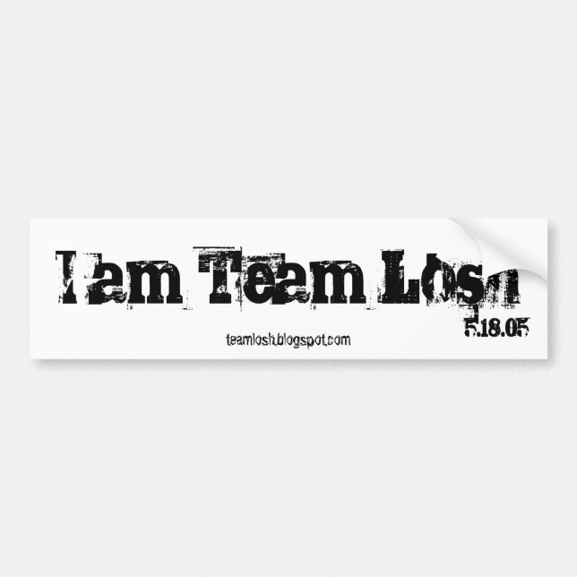 Pegatina Para Coche Equipo Losh Bumpersticker (Frente)