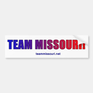 Pegatina Para Coche ¡Equipo Missouri orgulloso!