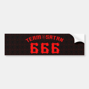 Pegatina Para Coche Equipo Satan 666