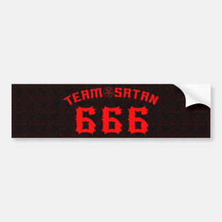 Pegatina Para Coche Equipo Satan 666