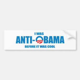 Pegatina Para Coche Era Anti-Obama antes de que fuera camiseta fresca