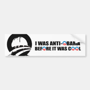 PEGATINA PARA COCHE ERA ANTI-OBAMA ANTES DE QUE FUERA FRESCO