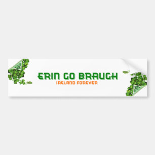 Pegatina Para Coche Erin Go Braugh Ireland Forever