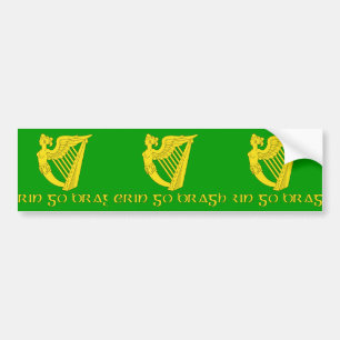 Pegatina Para Coche Erin va Bragh, bandera de Irlanda