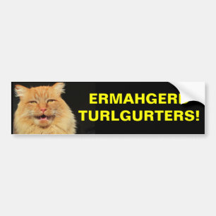 Pegatina Para Coche ¡Ermahgerd Turlgerters! Chupar rueda