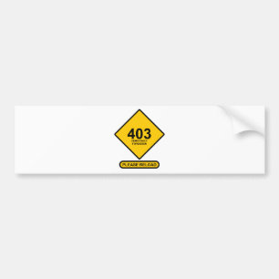 Pegatina Para Coche Error 403: Prohibida la democracia