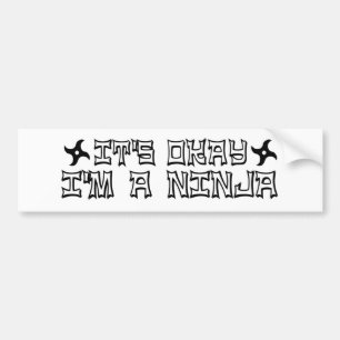 Pegatina Para Coche Es autorización que soy un Ninja
