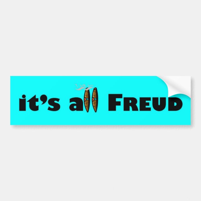 Pegatina Para Coche es todo el Freud (Frente)